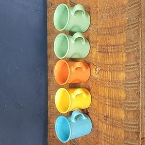 Crestware Restaurant Coffee Tea Mug Cup Blue 4” Tall 8oz Capacity Set